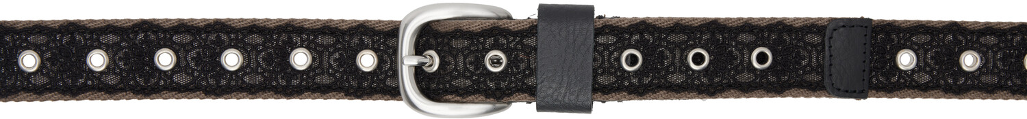 

Коричневый и черный ремень 3 см OUR LEGACY