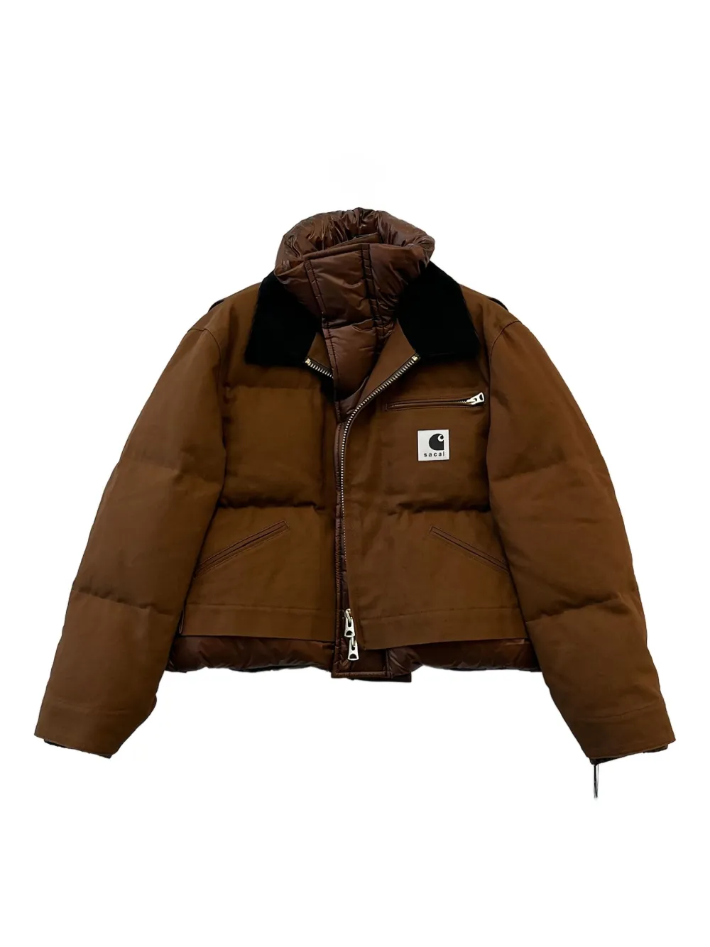 

Пуховик из коллаборации с Carhartt WIP Sacai, коричневый