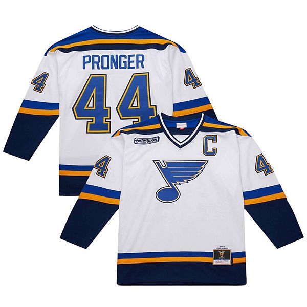 

Мужская футболка Chris Pronger St Louis Blues 1999-00 Power Play Mitchell & Ness