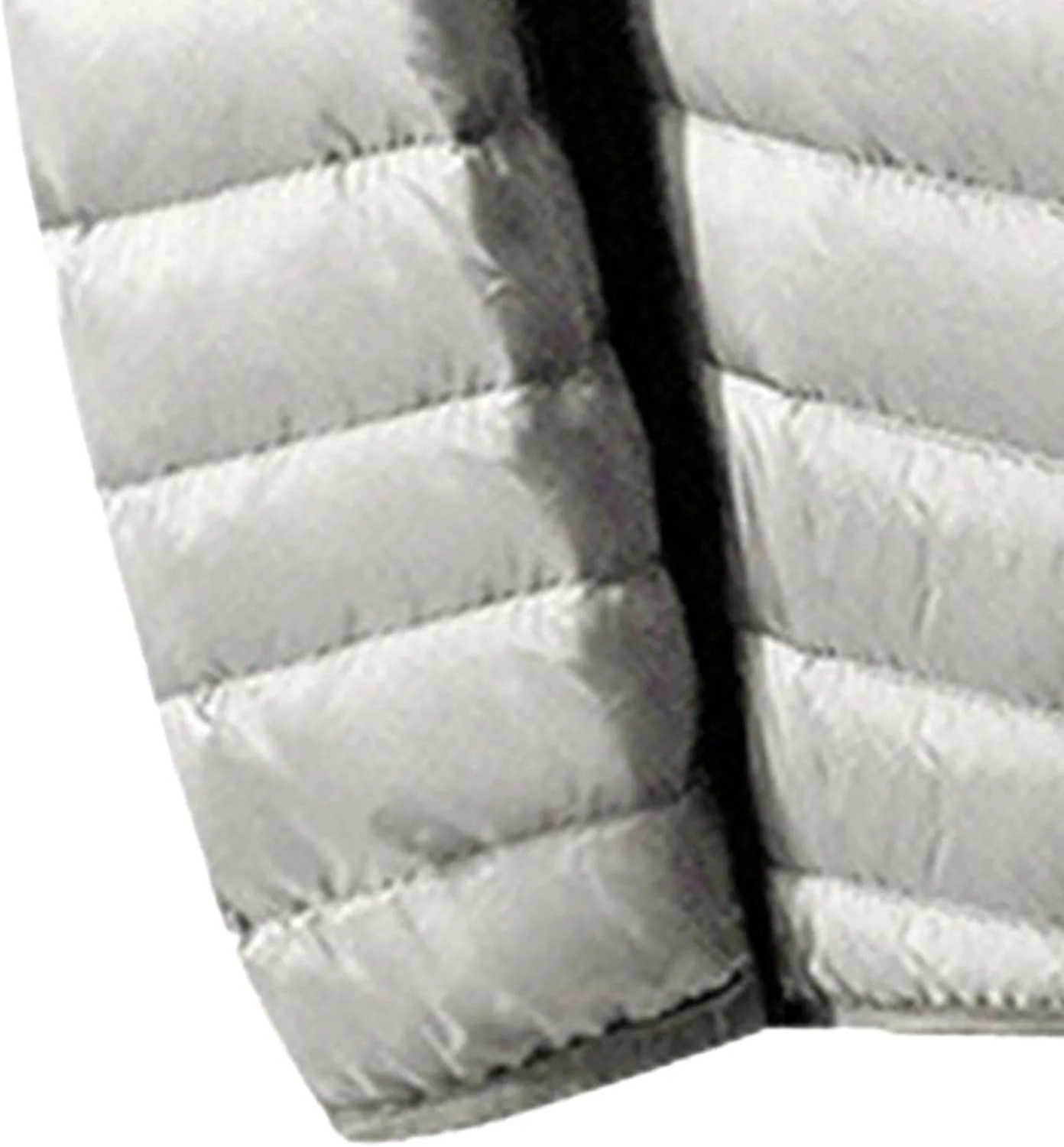Мужская легкая утепленная куртка с капюшоном Windproof Insulated Warm Outdoors Puffer Full Zip Water-Resistant Quilted Lined Generic, серый — фото 4