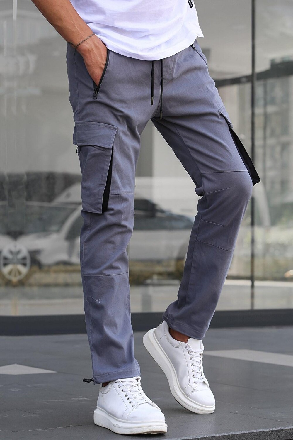 

Дымчатые брюки Cargo Pocket Jogger 5791 MADMEXT