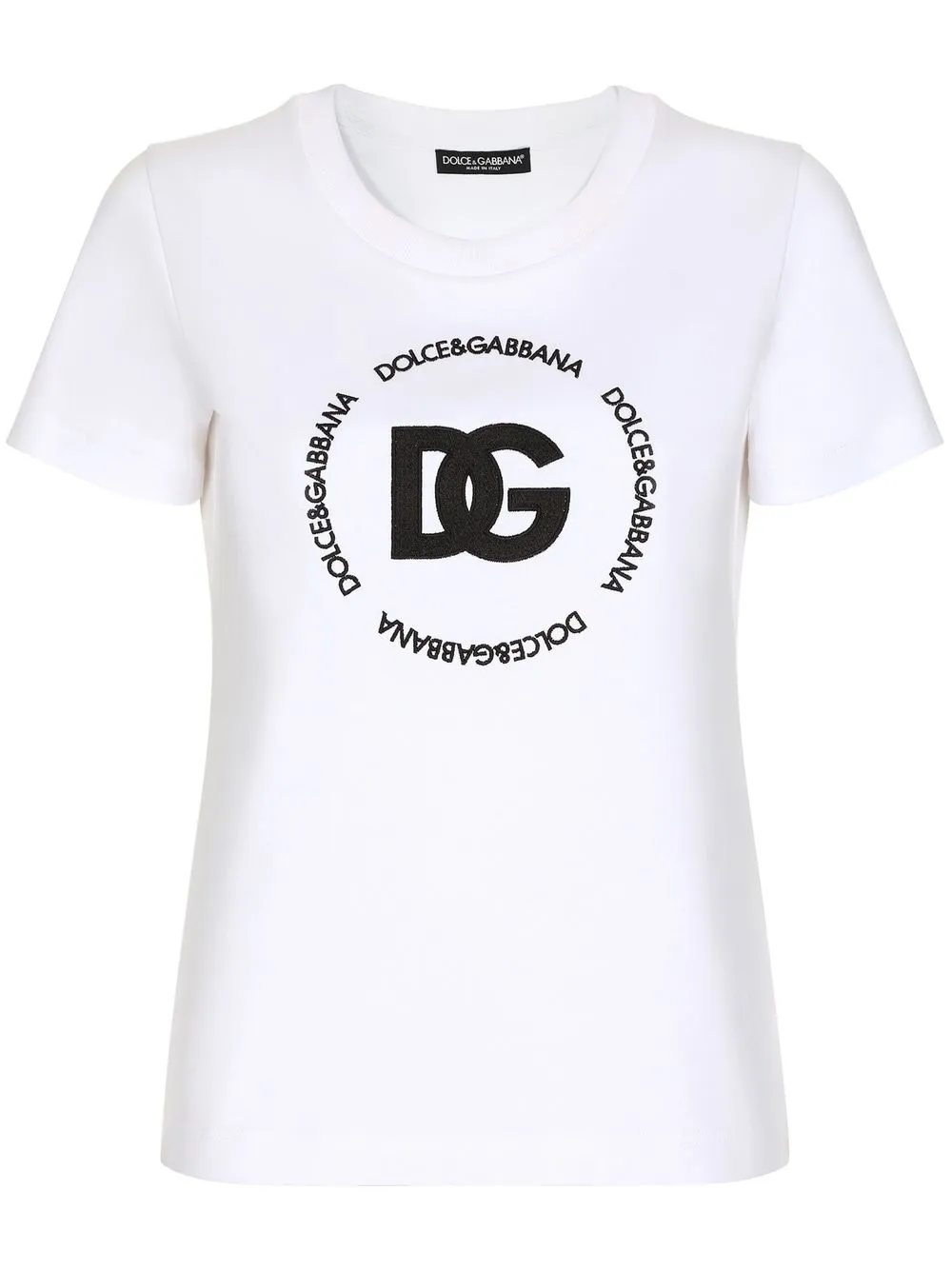 

Футболка Interlock с логотипом DG DOLCE & GABBANA, белый