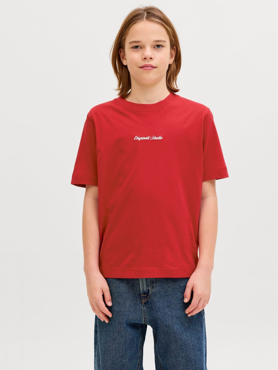 Jack & Jones Junior Футболка в красном цвете — фото 2