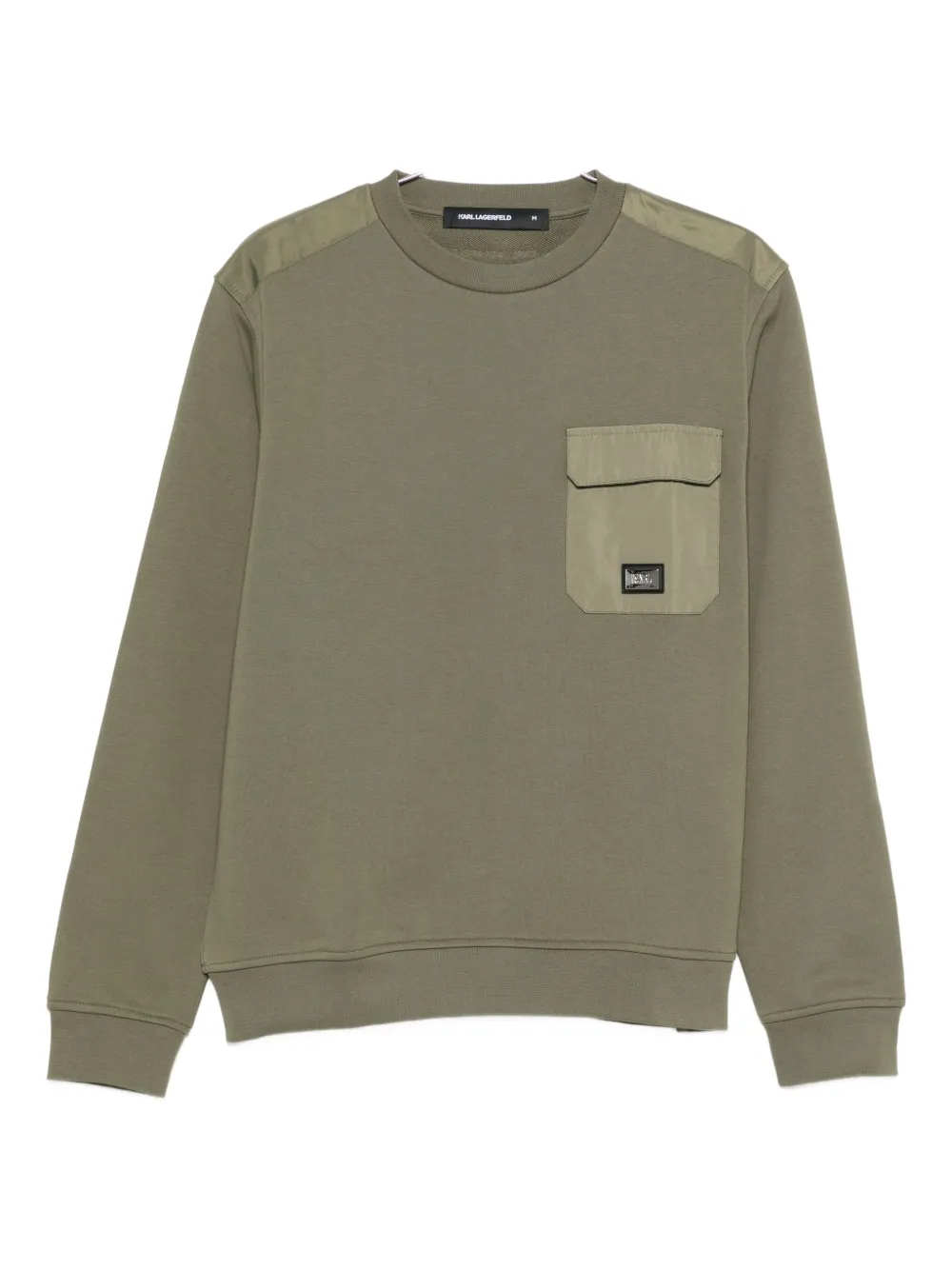 

Свитшот с плечевыми вставками KARL LAGERFELD, зеленый