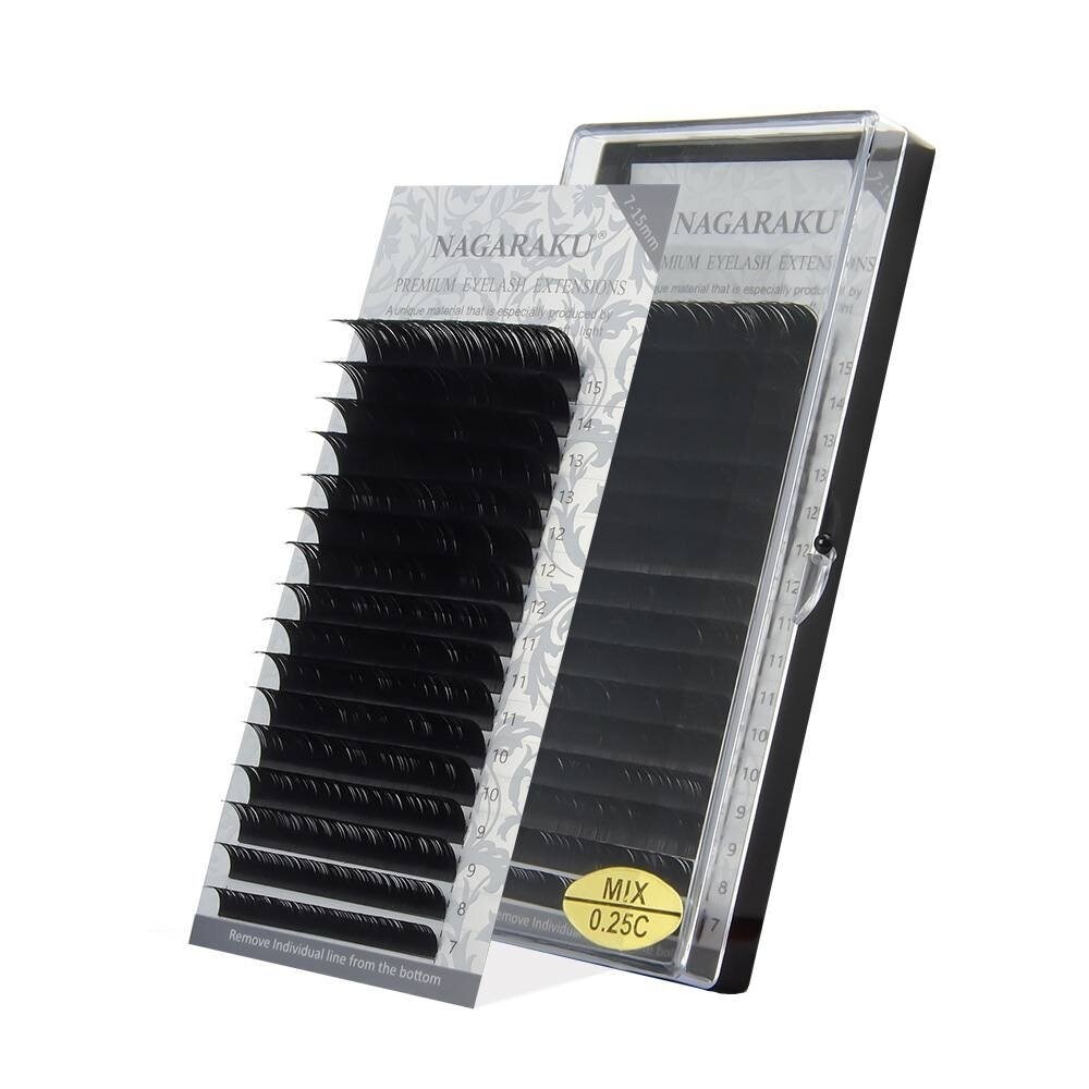 

Ресницы Nagaraku Mix D, 0,07