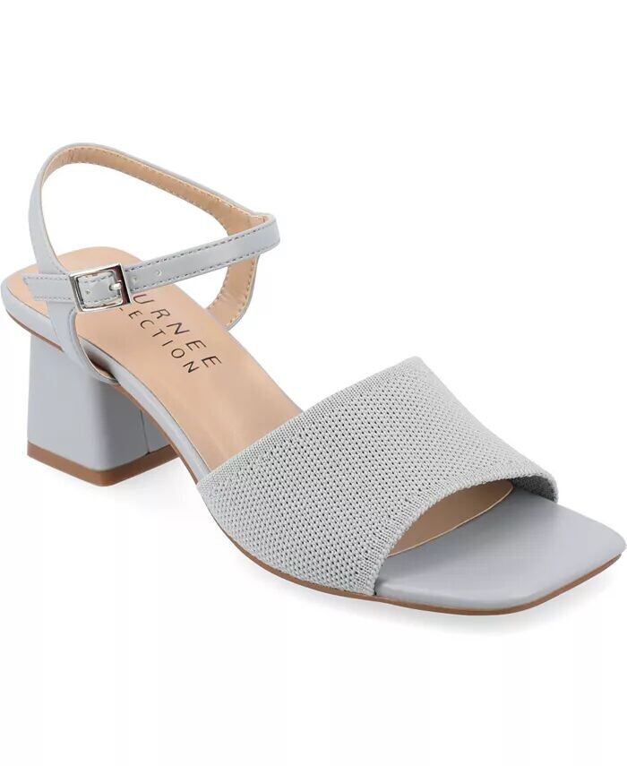 Женские босоножки Evylinn Knit Block Heel Dress Sandals Journee Collection, синий