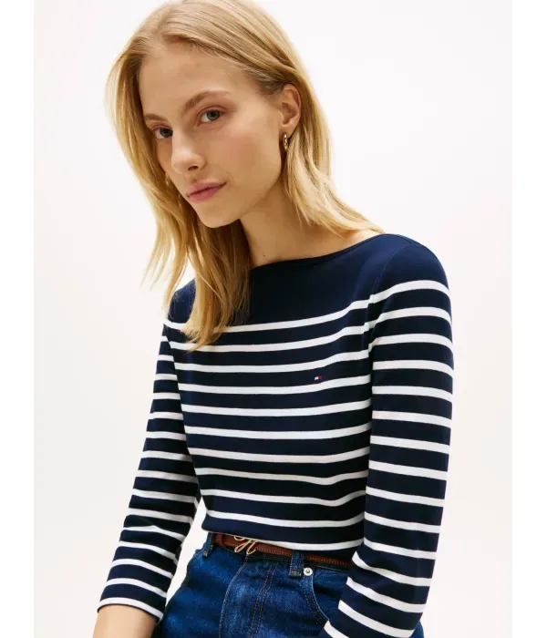 Новая блузка CODY slim fit Tommy Hilfiger, темно-синий — фото 4