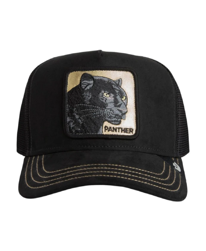 

Бейсболка с изображением золотой пантеры Goorin Bros, черный