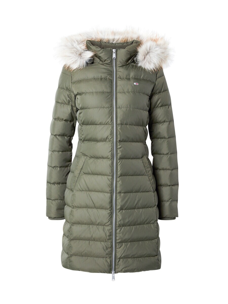 

Зимнее пальто Tommy Jeans Winter Coat Essential, темно-зеленый