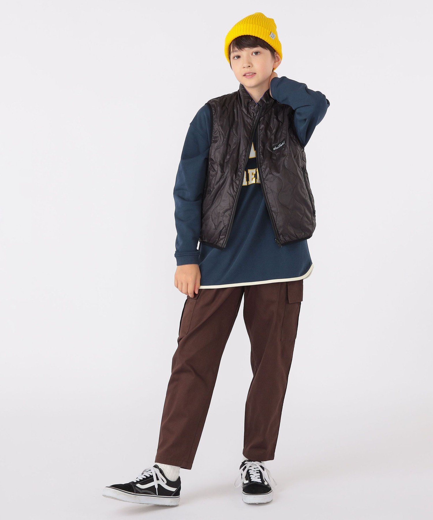 WILD THINGS: 130-170 см / Стеганый двусторонний жилет Ships Kids, purple — фото 2
