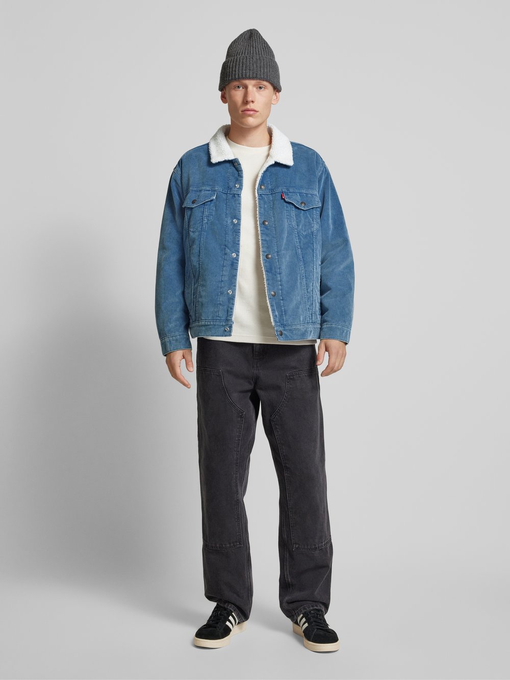 

Куртка свободного кроя из шерпы с воротником-стойкой Levi's