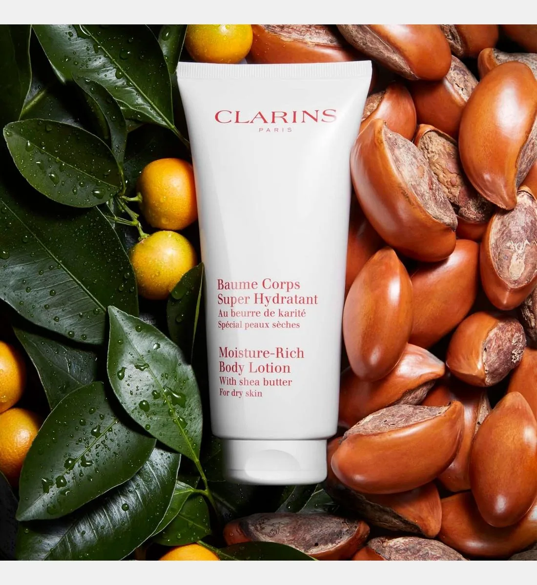Суперувлажняющий бальзам для тела с маслом карите Clarins, белый — фото 3