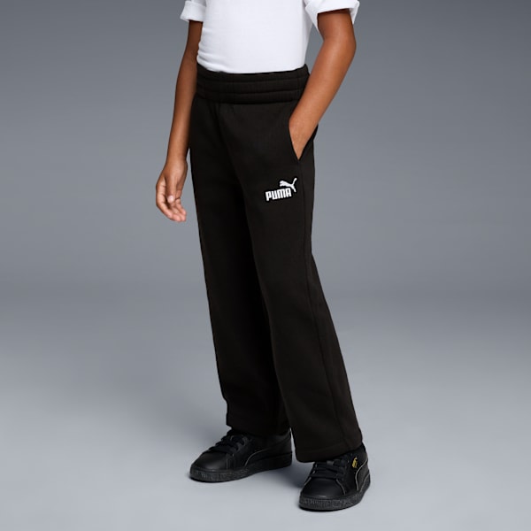 

Широкие флисовые брюки для больших детей Puma Basics, черный