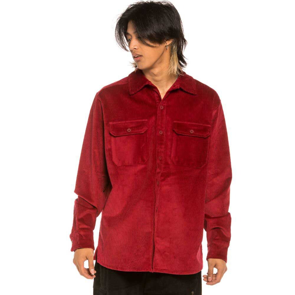 

Куртка Grimey Aged Rum Corduroy overshirt, красный