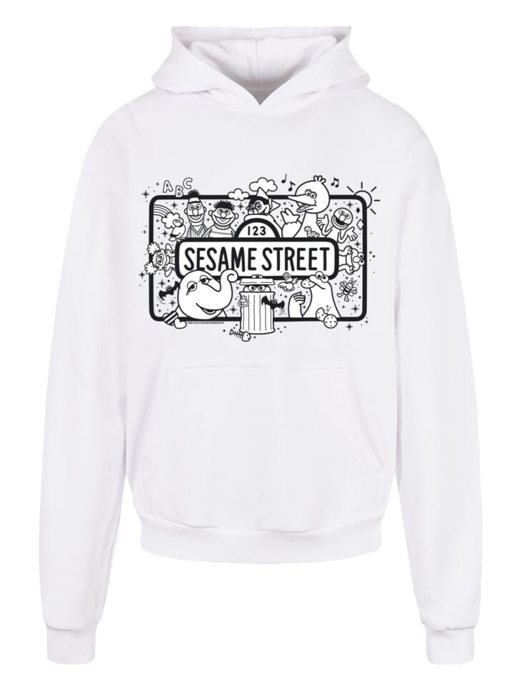 

Пуловер F4NT4STIC Ultra Heavy Hoodie Sesamstraße Sesame Team, белый