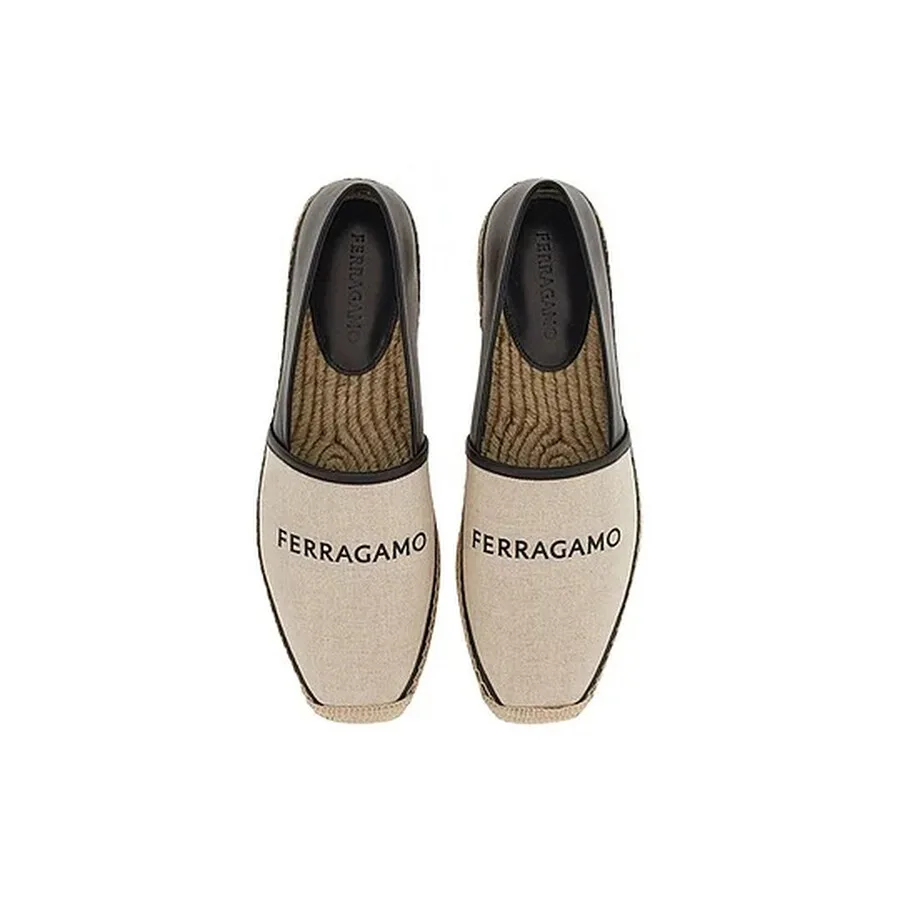 Мужские эспадрильи Ferragamo Bone Fiesse с логотипом — фото 4