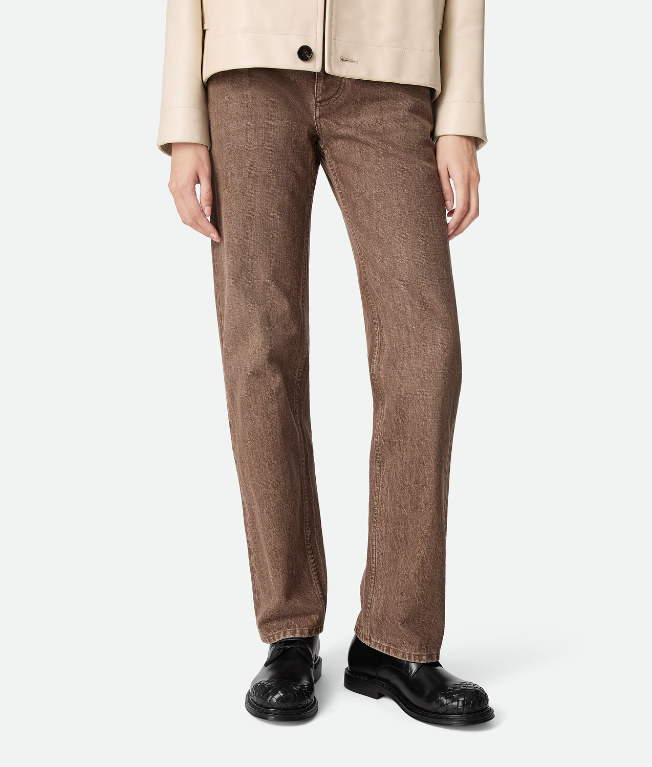 James lace-up shoe BOTTEGA VENETA, черный — фото 2