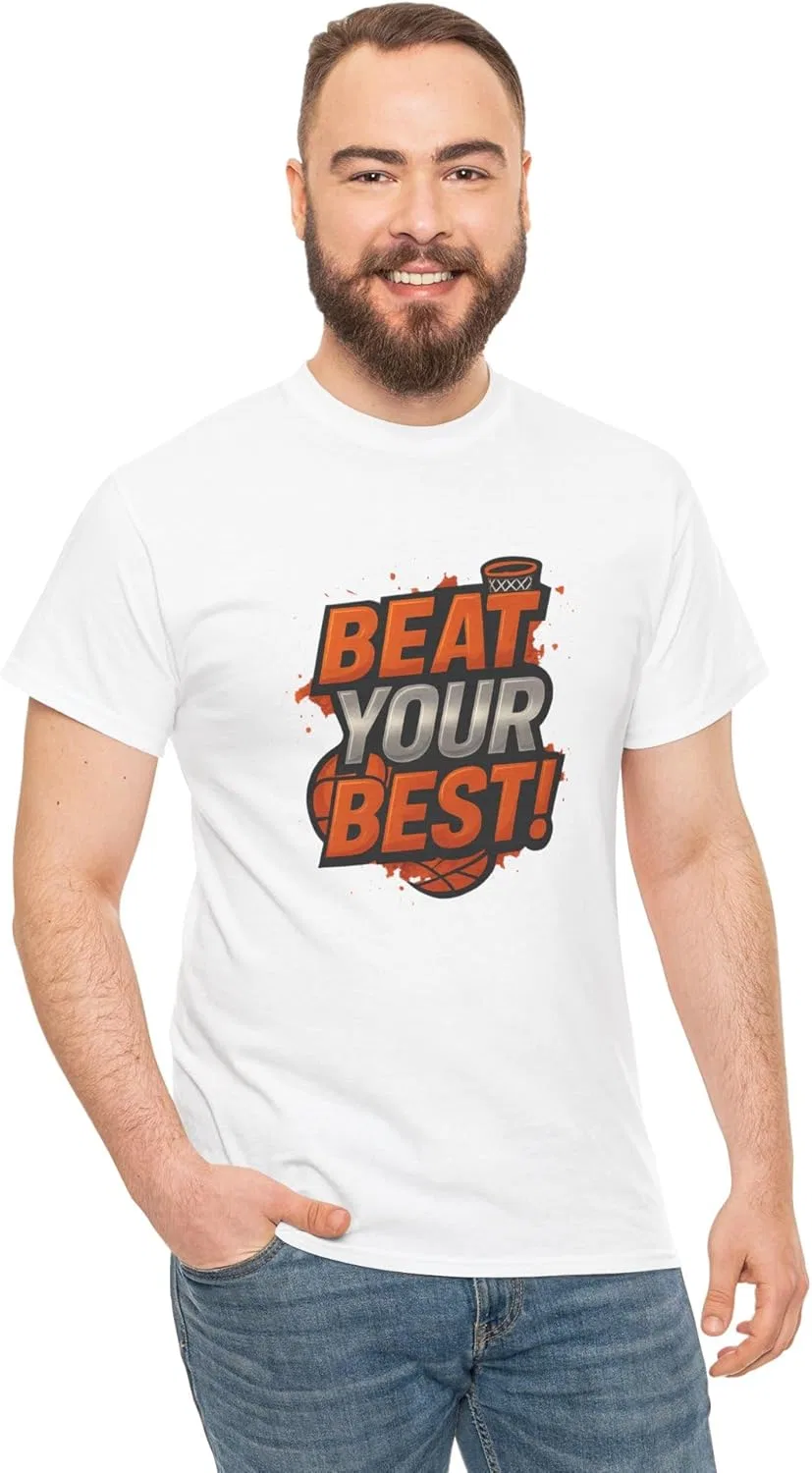 Футболка Beat Your Best, хлопок, белый — фото 3