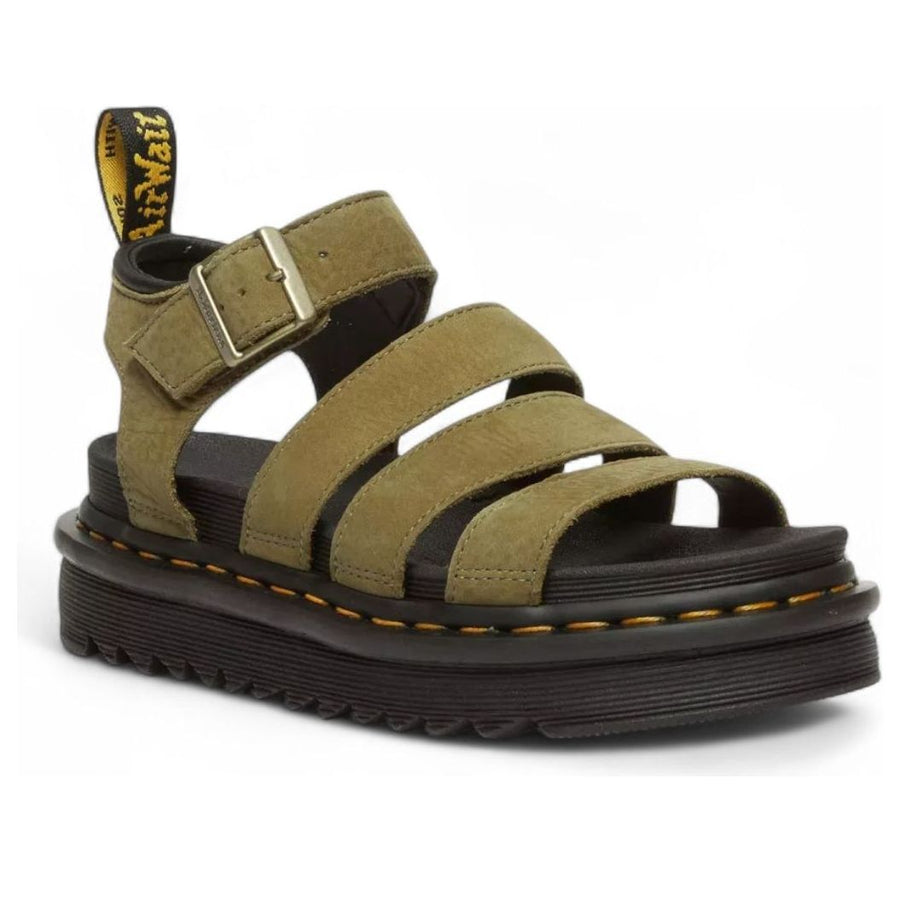 Сандалии (WMNS) Dr. Martens Blaire Tumbled Nubuck Sandals 'Muted Olive', оливкого-зеленый — фото 2