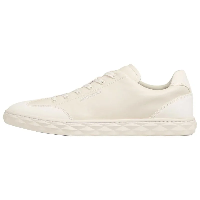Diamond Light Flex/M Leather Low top Skateboard Shoes Men's Latte Jimmy Choo, original shoe box not included