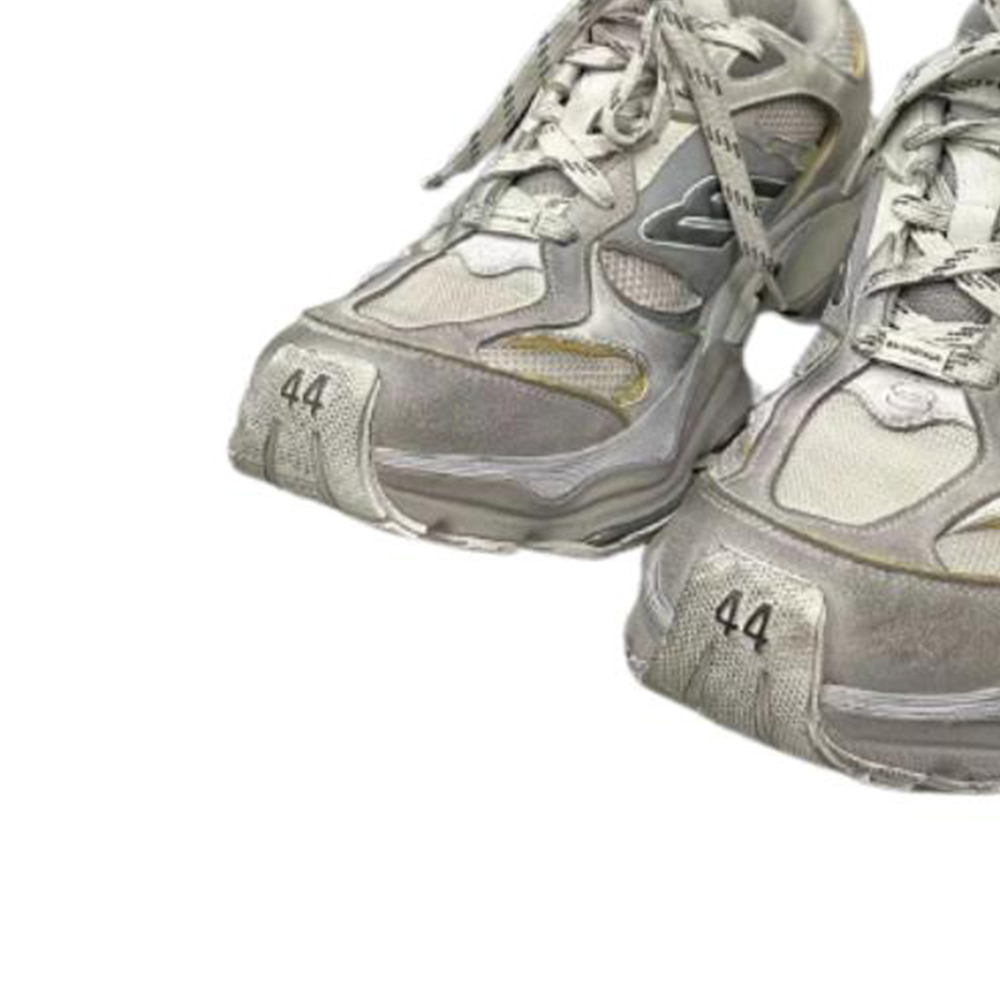Balenciaga Низкие повседневные кроссовки мужские silver gray — фото 4