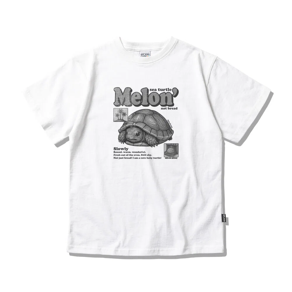 Детская футболка белая Melon Bread от Splash Code