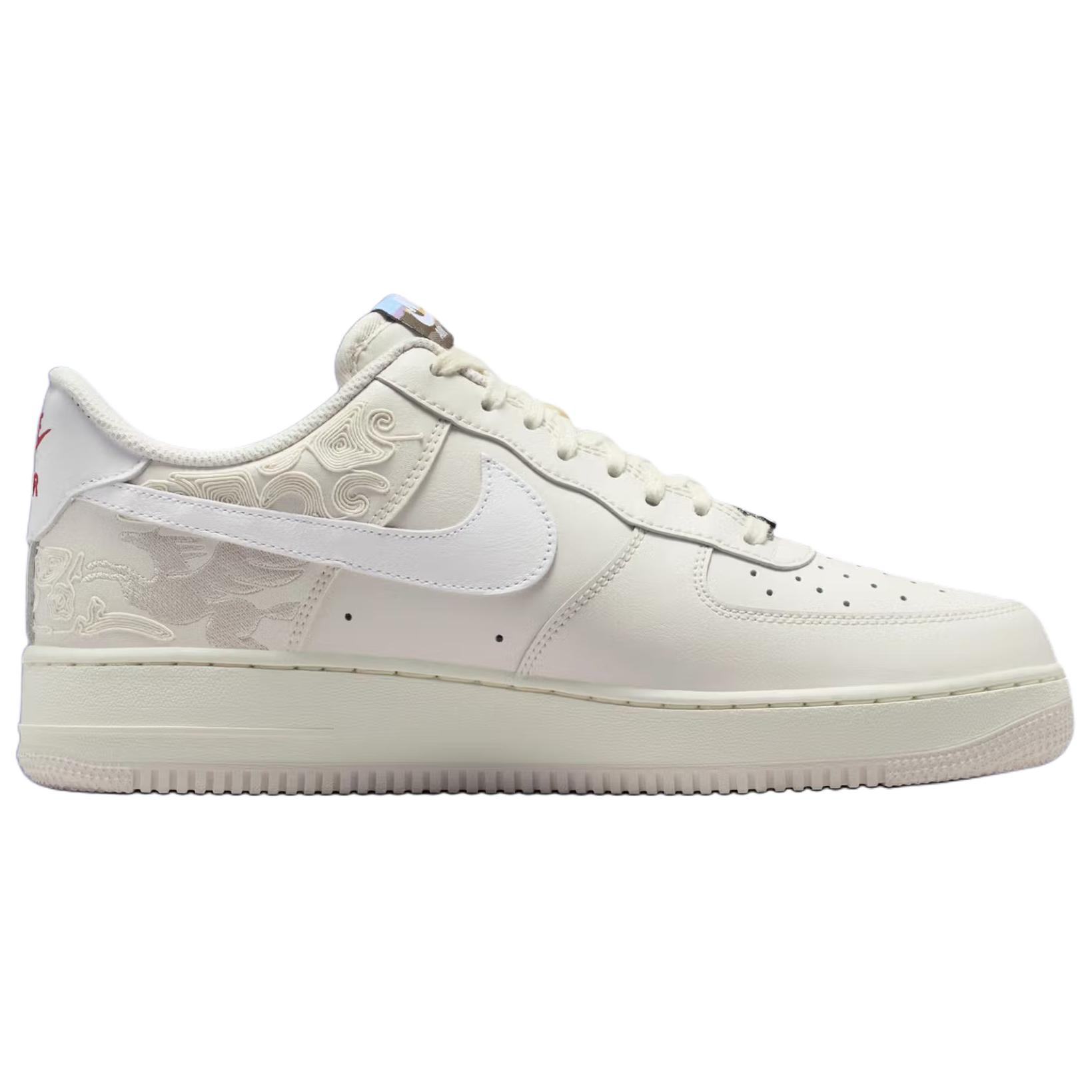 Nike Низкие скейтбордистские кроссовки Air Force 1, унисекс, белый — фото 3