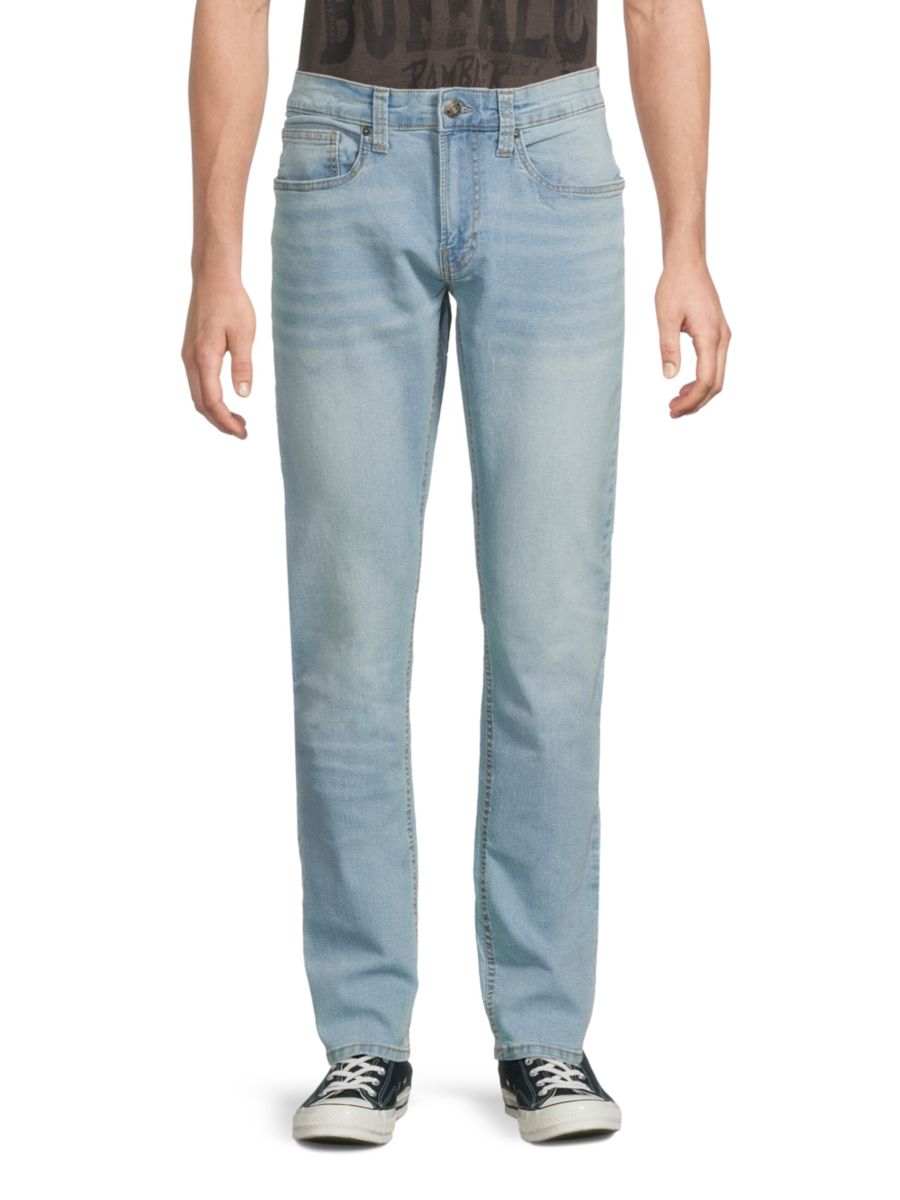 

Узкие джинсы из эластичного денима BUFFALO David Bitton, цвет Light Blue Wash