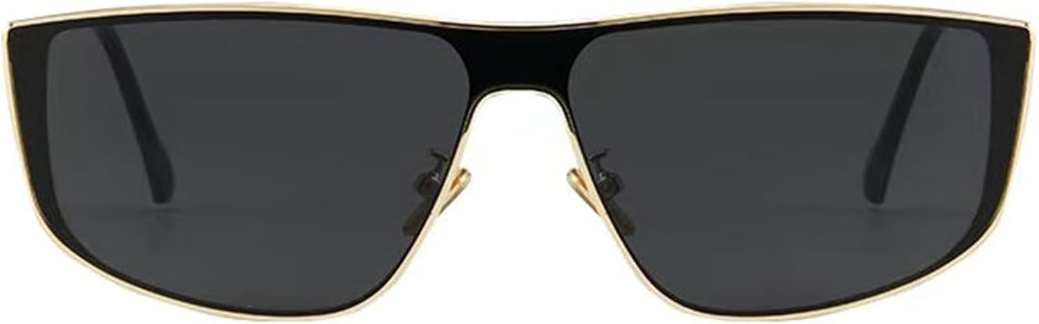 

Солнцезащитные очки Willochra 2025 Classic Square Shield для женщин и мужчин, роскошные, черные, цельные, модные, для активного отдыха, с защитой от УФ-излучения UV400, C2