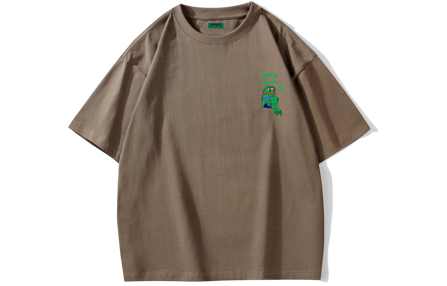

pepe the frog Футболка унисекс с лягушкой Пепе, Бежевый
