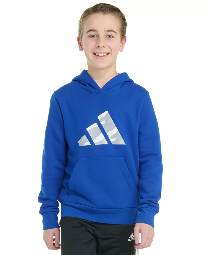 

Большие мальчики 8-20 флисовая толстовка с длинным рукавом и принтом Adidas