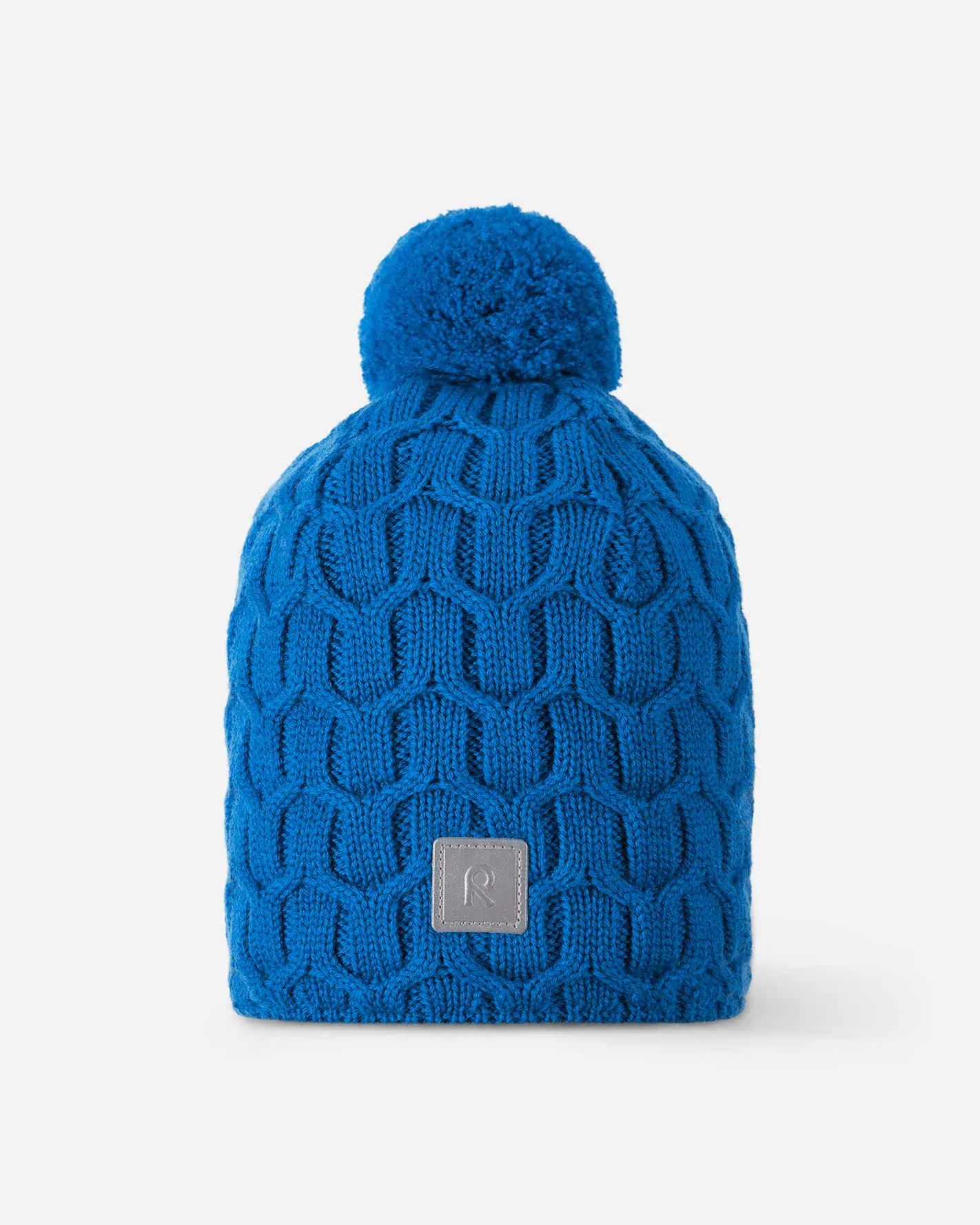 

Детская шапка-бини из мериносовой шерсти Nyksund Reima, цвет Bright Blue