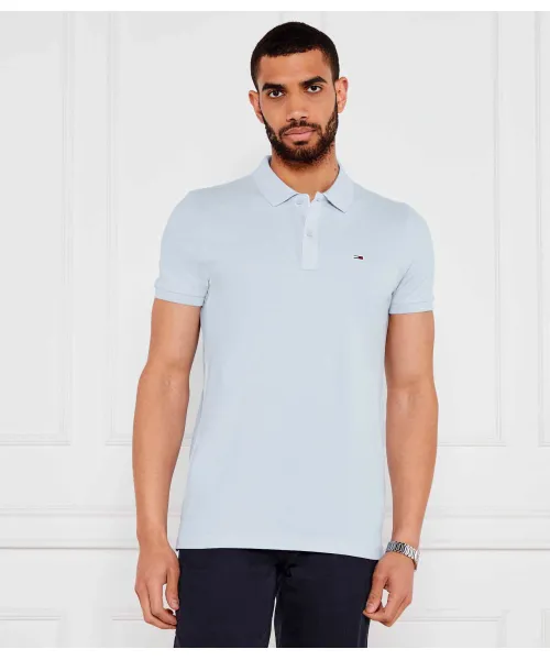 

Футболка поло Slim fit Tommy Jeans, синий
