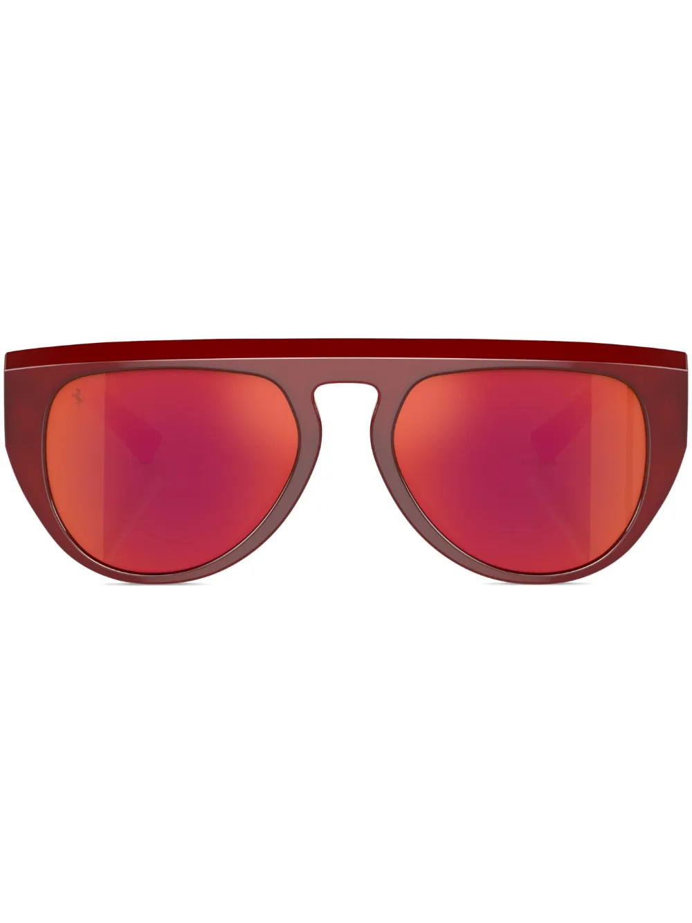

Солнцезащитные очки в овальной оправе Ferrari, красный