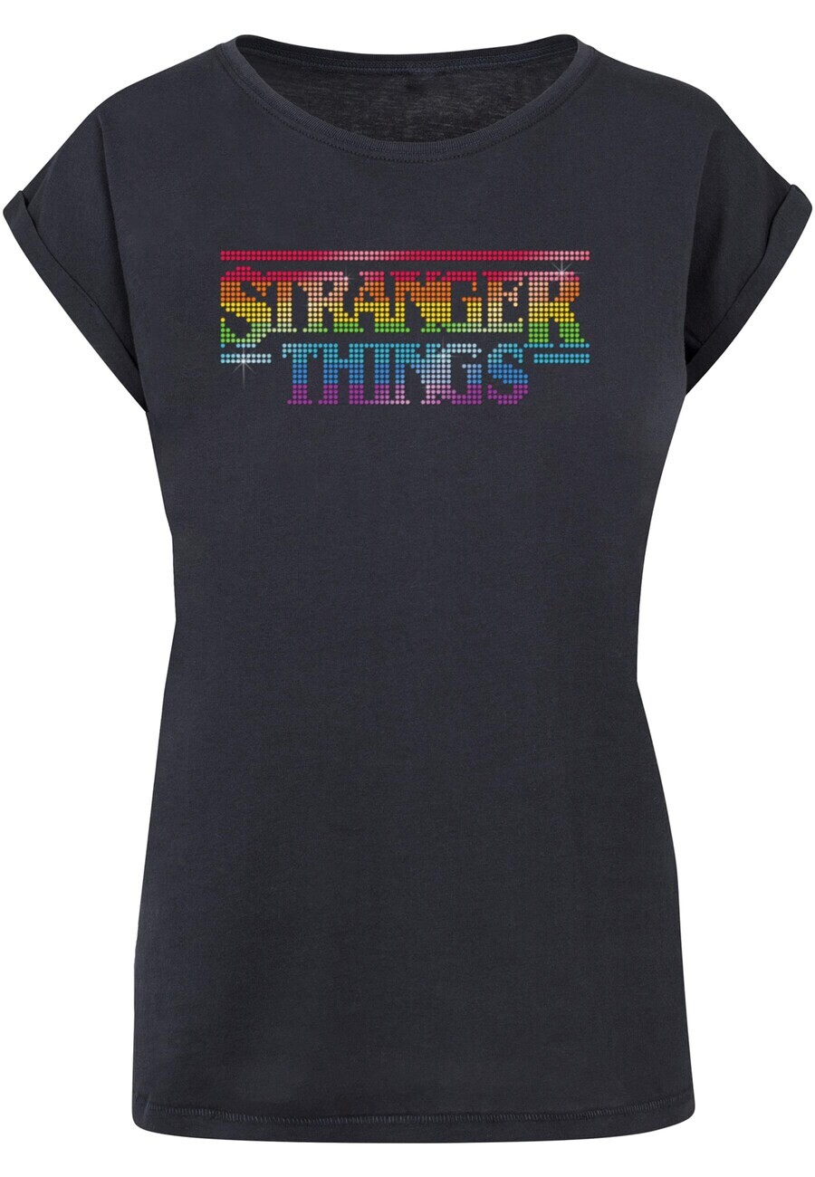 

Футболка ABSOLUTE CULT Shirt Stranger Things - Rainbow Dot, темно-синий