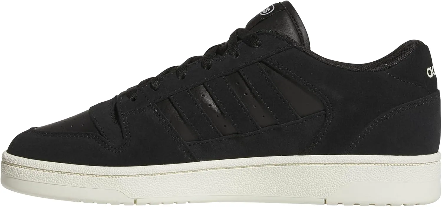 Мужские кроссовки Adidas Break Start Premium Low на шнуровке, повседневные - черные, черный/слоновая кость