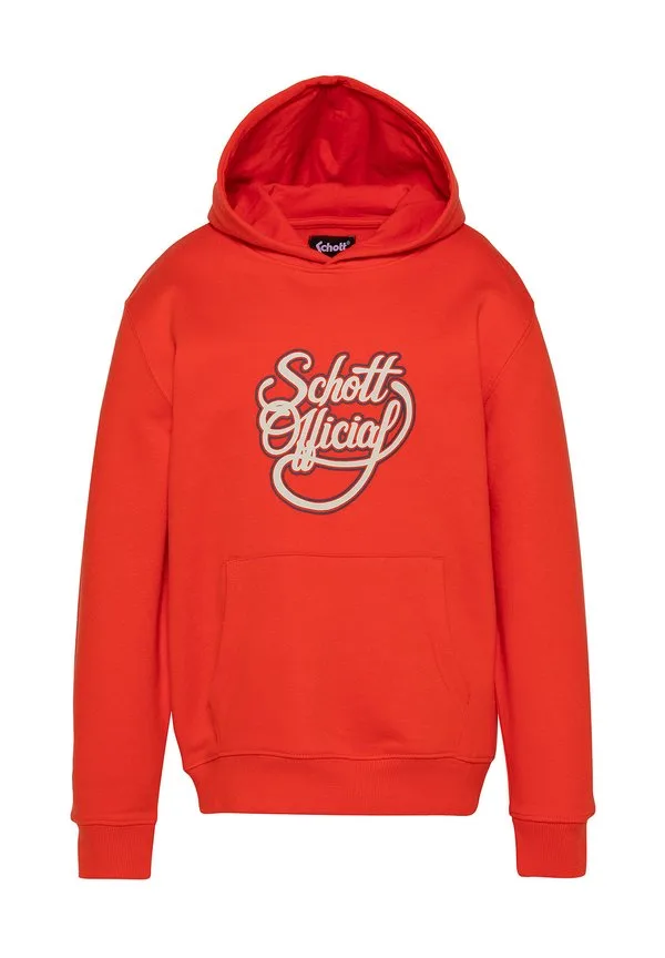 Толстовка à capuche imprimé schott официальная толстовка для детей Schott, Orange