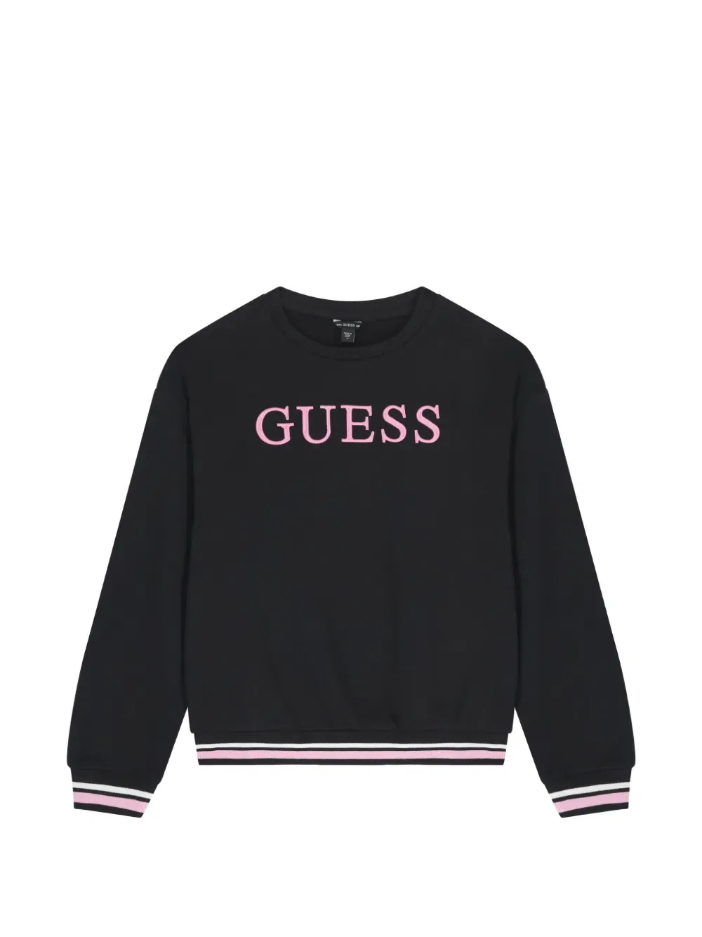 Толстовка с вышитой ребристой отделкой Guess Usa, черный