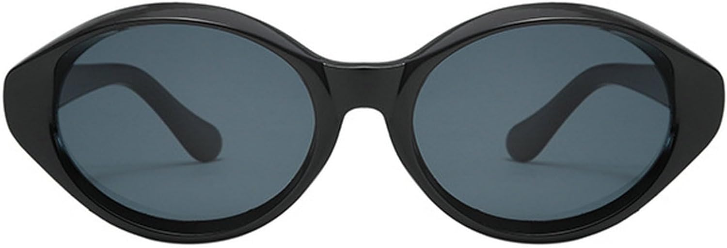 

Модные солнцезащитные очки «кошачий глаз» для женщин, ретро-очки в стиле 90-х, овальные солнцезащитные очки, винтажные мужские солнцезащитные очки, защита от УФ-излучения UV400 mincl, Black