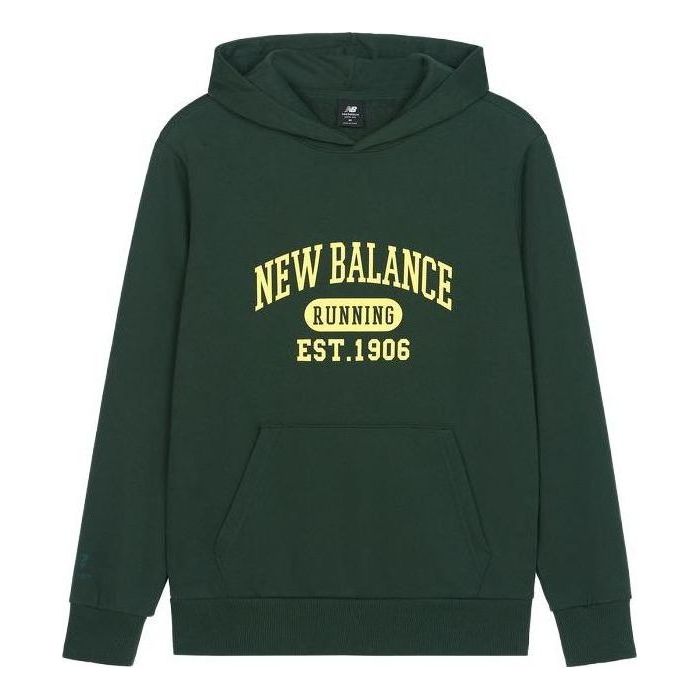 

Худи New Balance Logo Sportswear Hoodie 'Green Yellow', зеленый