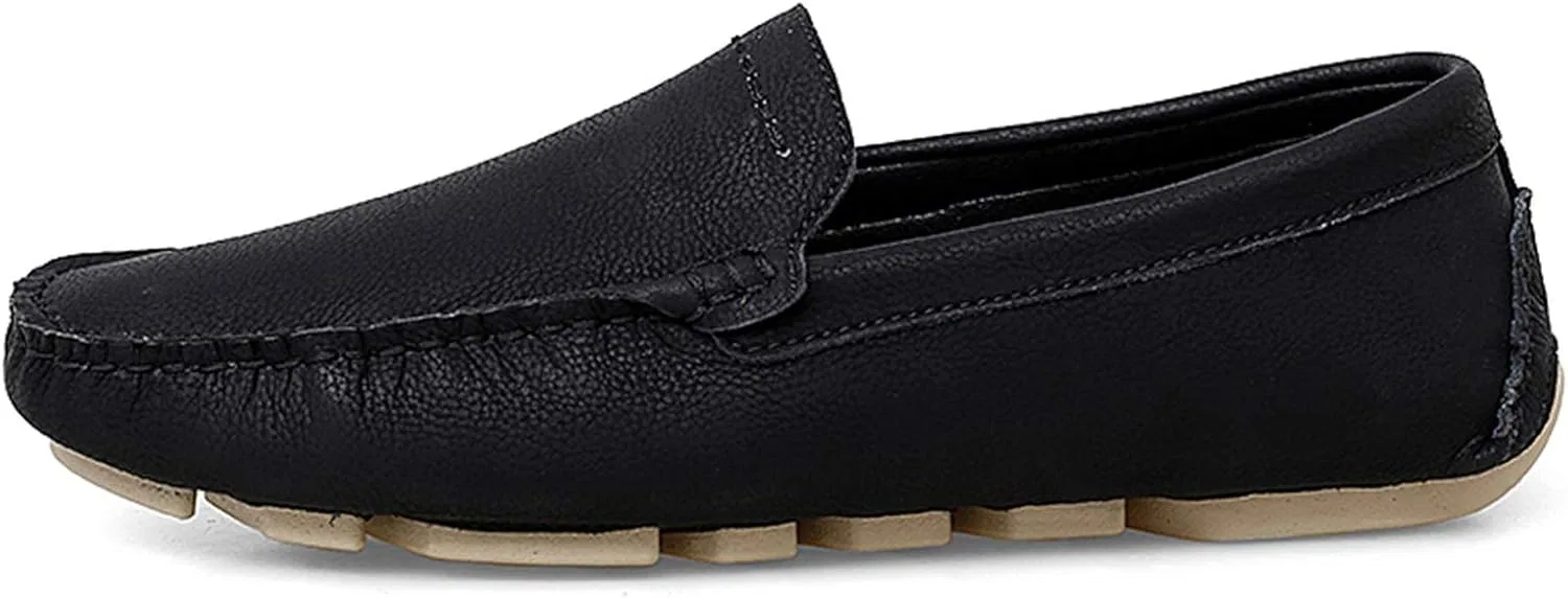 Мокасины кожаные, Black — фото 2