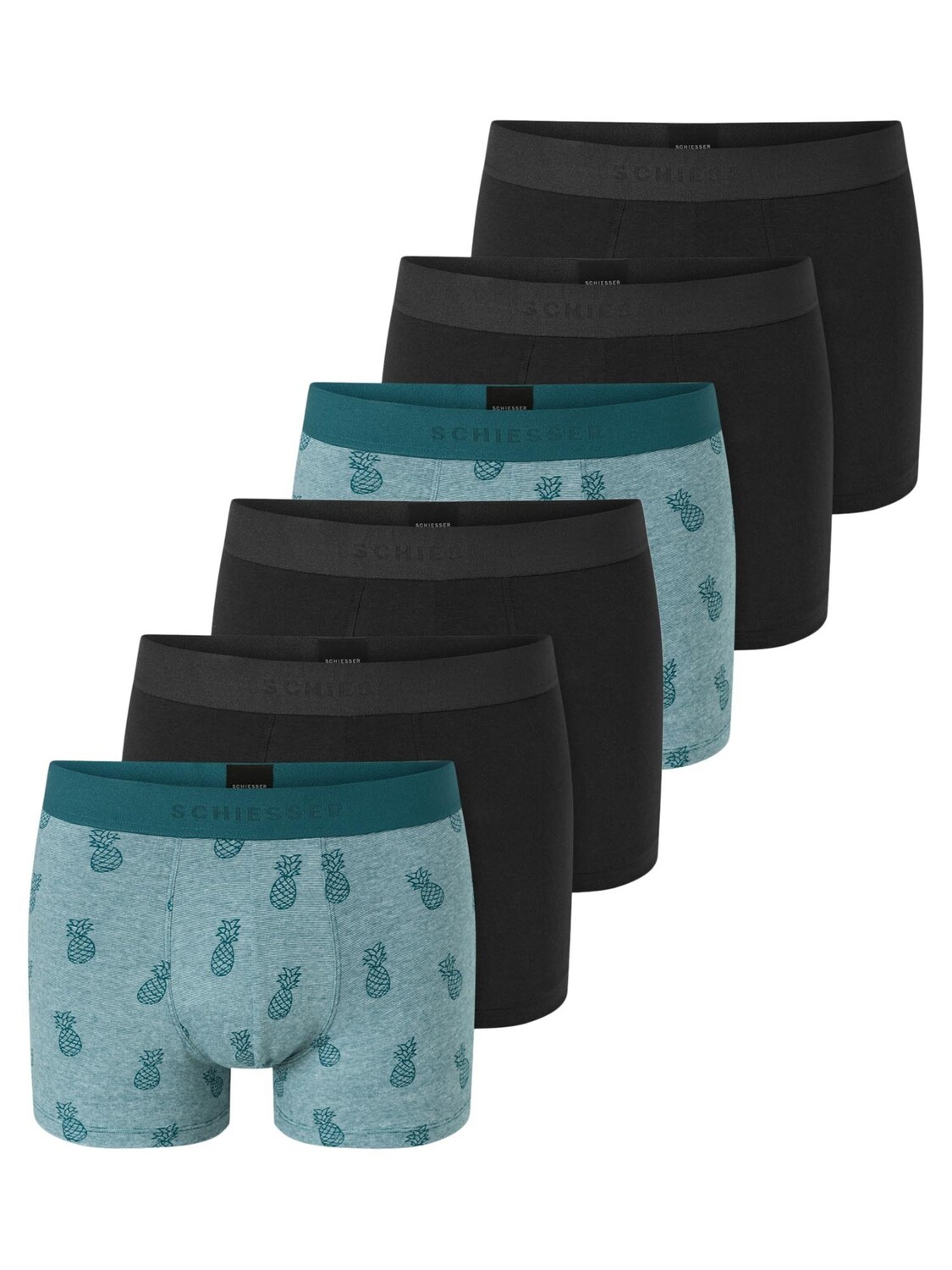 

SCHIESSER Трусы-боксеры '95/5 Organic Cotton' в цвете Turquoise