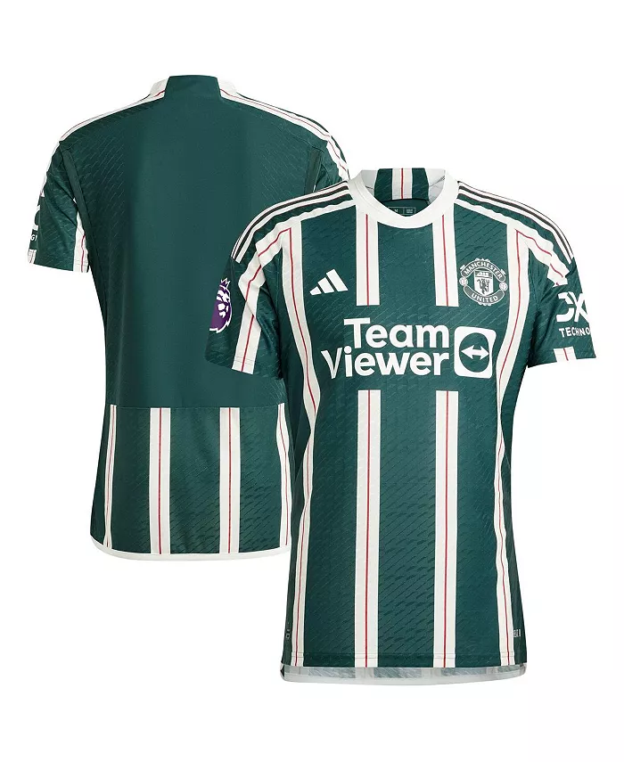 

Мужская футболка Manchester United 2023/24 Authentic adidas, зеленый