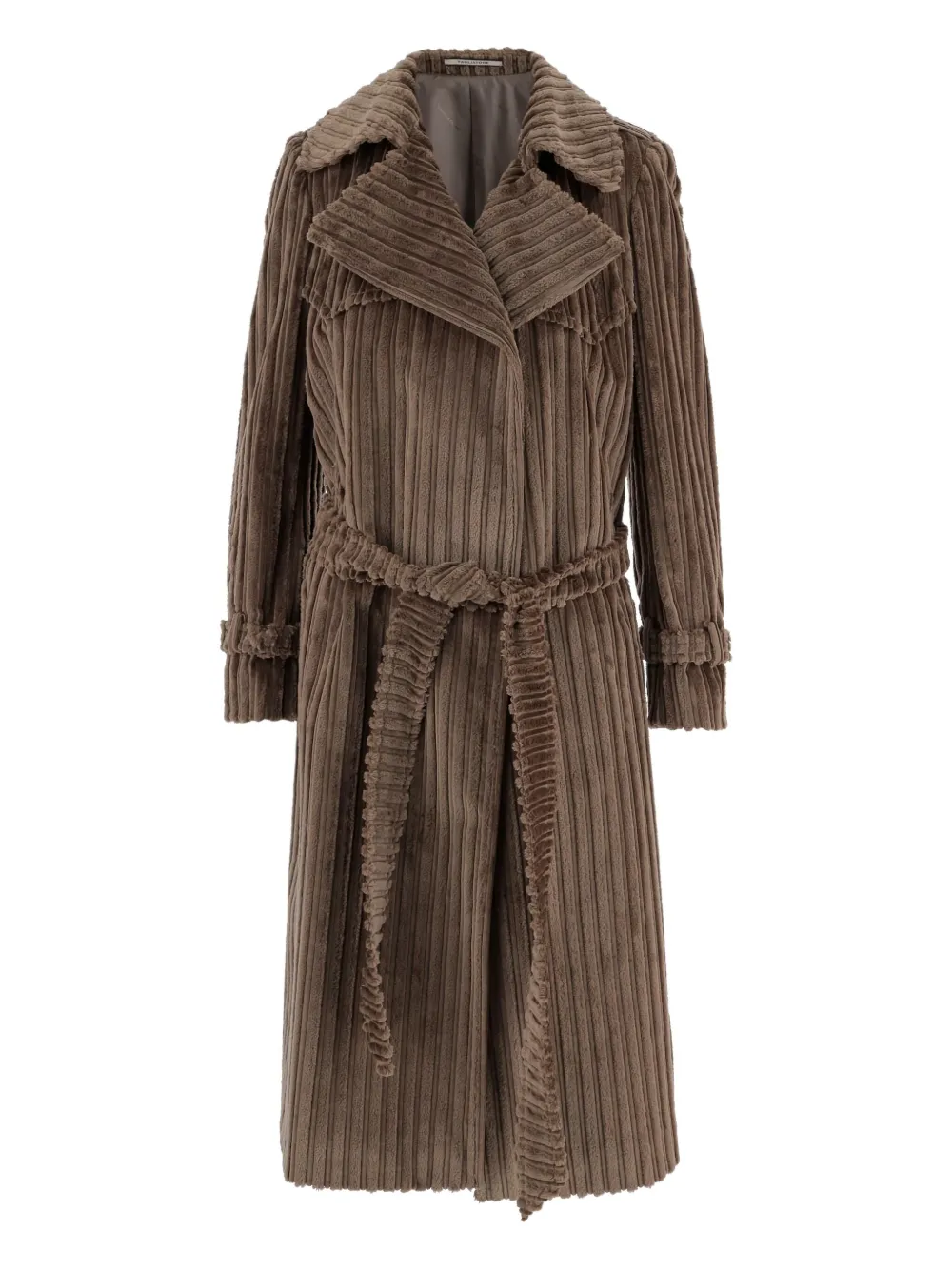 

Вельветовое пальто с поясом Tagliatore, коричневый