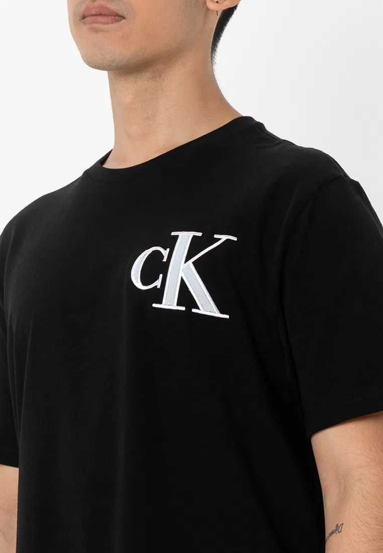 Футболка с нашивкой, Calvin Klein Jeans, черный — фото 3