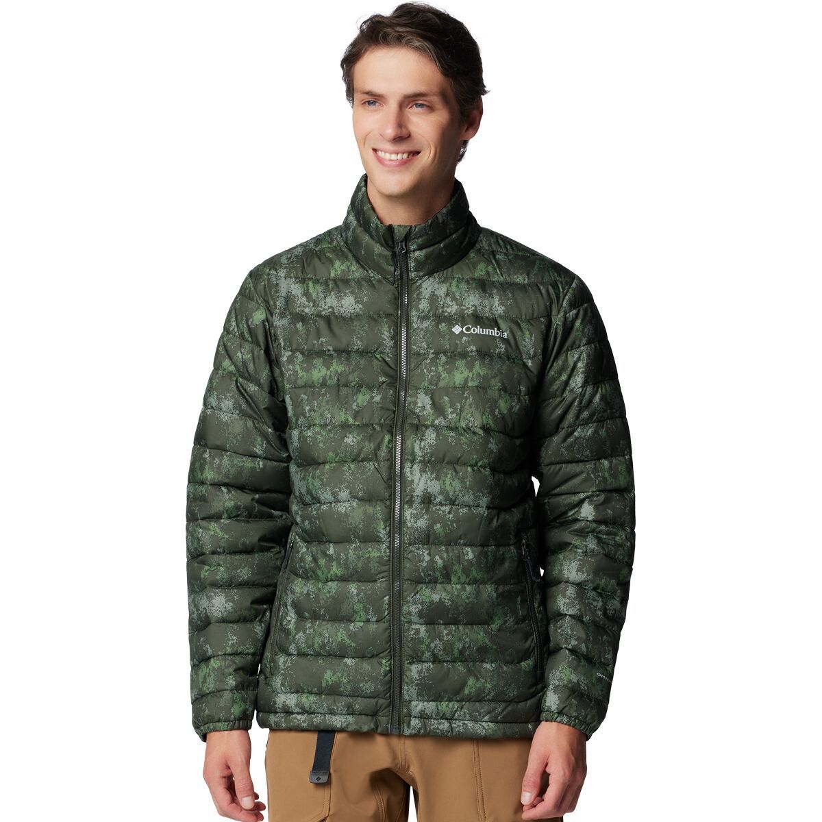 

Куртка Powder Lite II с принтом Columbia, цвет greenscape timberwild print