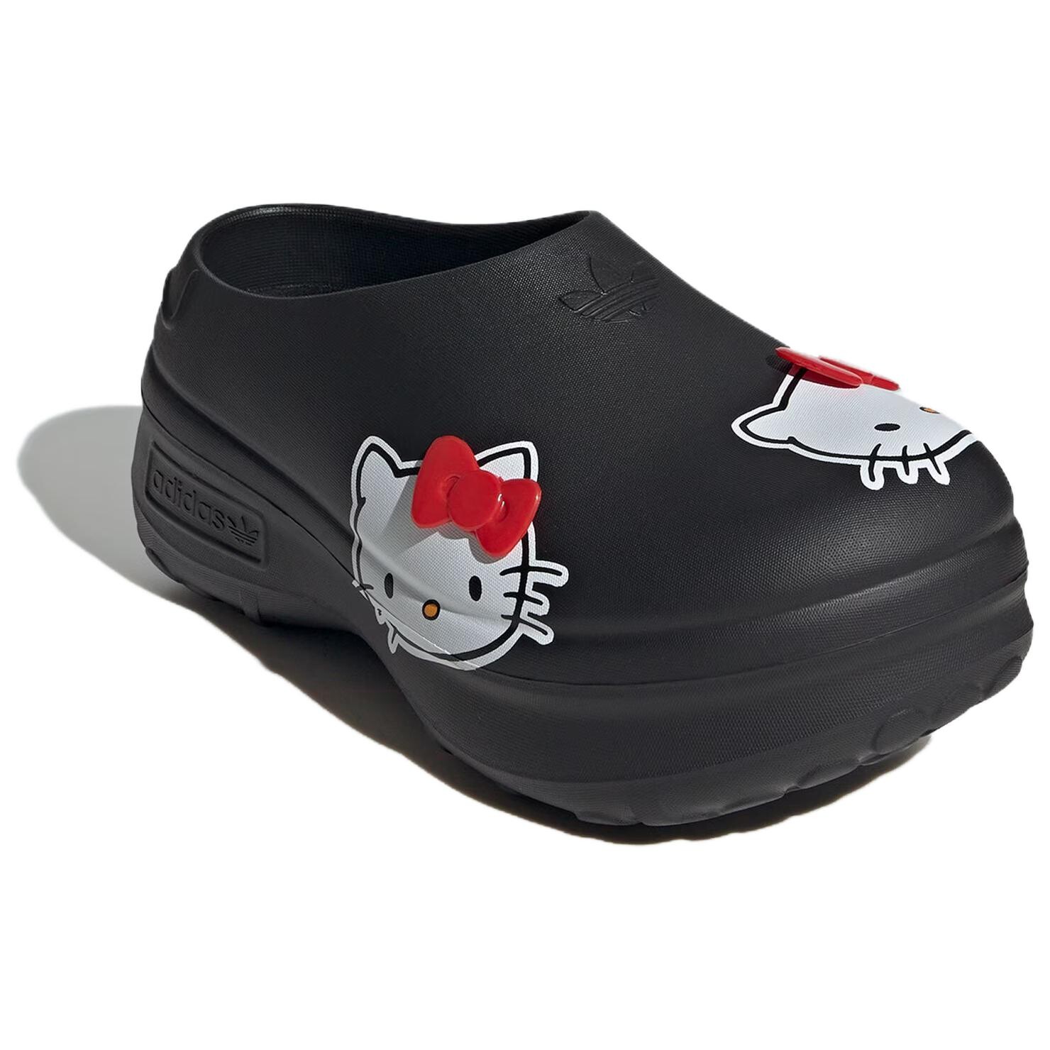 Кроссовки Adidas Hello Kitty X женские Adifom Stan Smith Mule «50th Anniversary» — черные Adidas Originals — фото 3