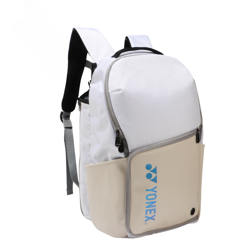 

YONEX Натуральная и экологичная серия ткань+искусственная кожа рюкзак unisex pearl white, Белый, YONEX Натуральная и экологичная серия ткань+искусственная кожа рюкзак unisex pearl white