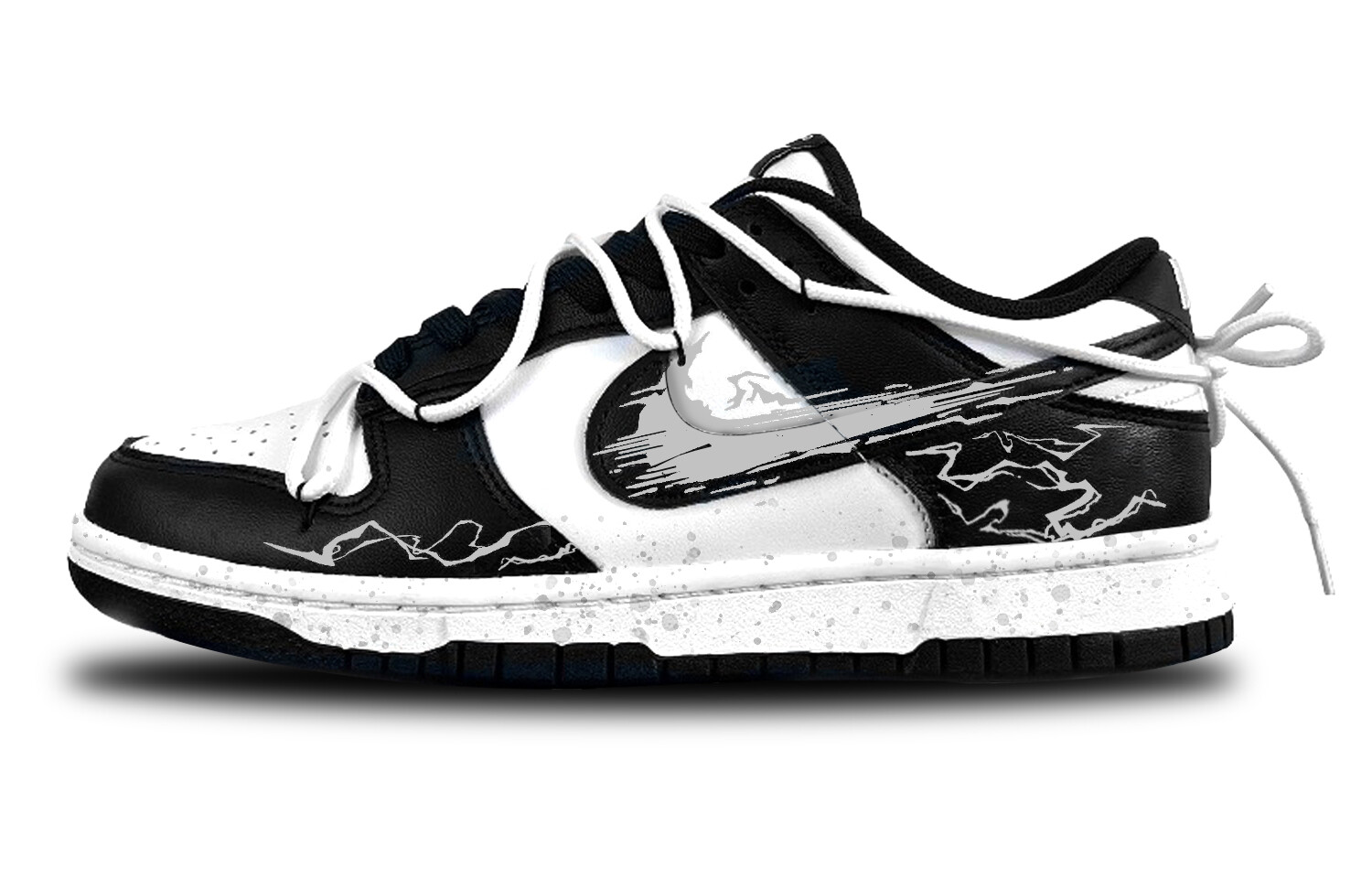 

Кроссовки Nike Dunk Skateboard Shoes Unisex Low-Top White, Черный, Кроссовки Nike Dunk Skateboard Shoes Unisex Low-Top White