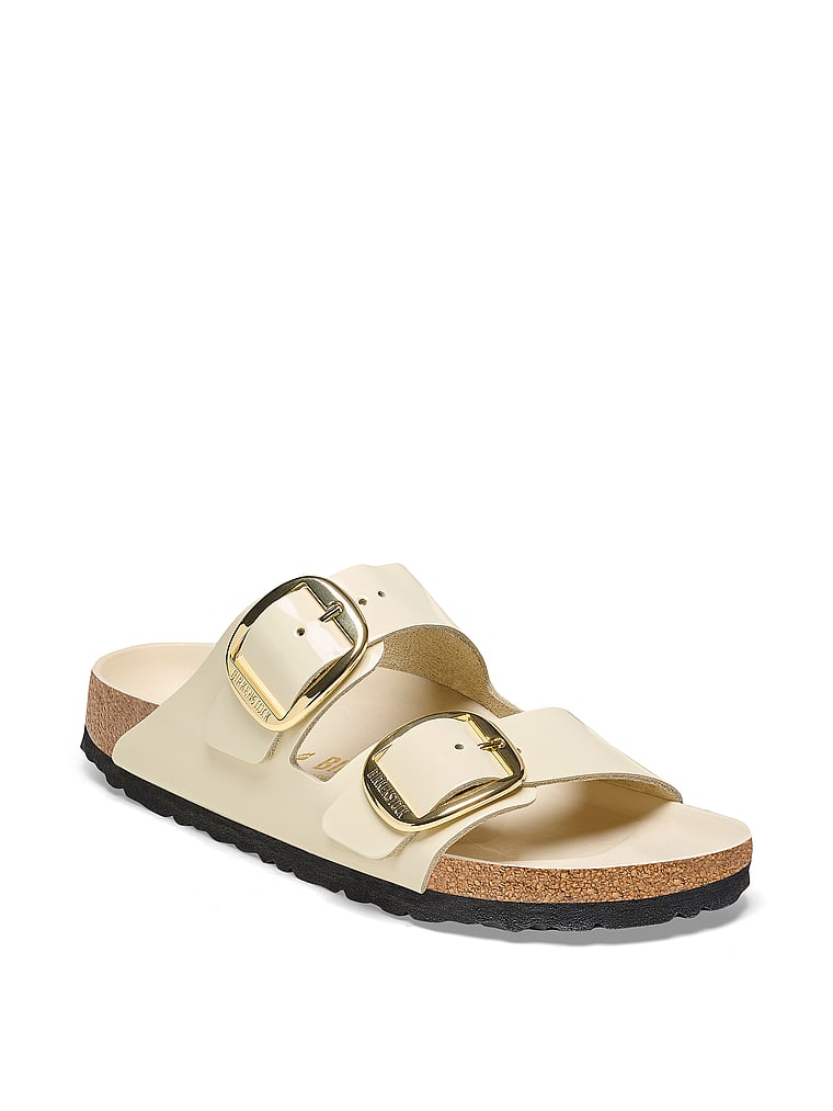 Сандалии Arizona с большой пряжкой Birkenstock, экрю
